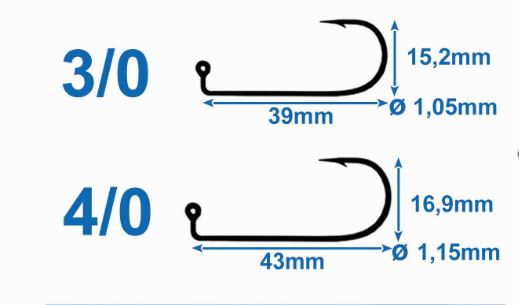 Jighaken 3/0 Baitholder - Mustad