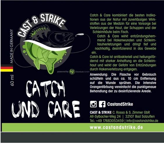 Catch und Care Spray 60ml - CAST & STRIKE - Wundheilspray