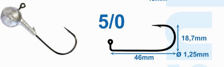Jighaken 5/0 Baitholder - Mustad