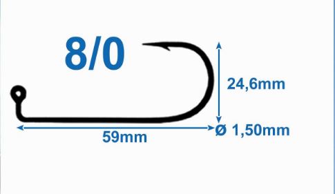 Jighaken 8/0 - Mustad